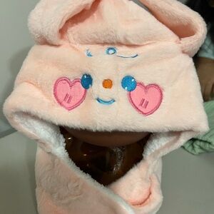 Cute Pink Kids Hat with Heart Design